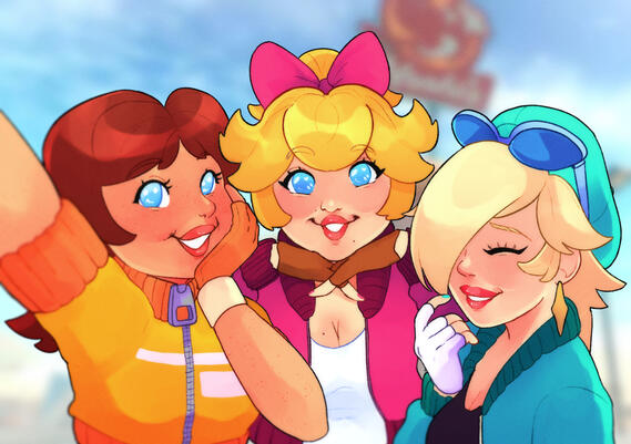 Peach Daisy Rosalina RoadTrip