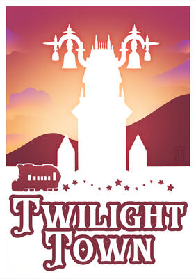 Visit Twilight Town Poster
